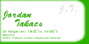 jordan takacs business card